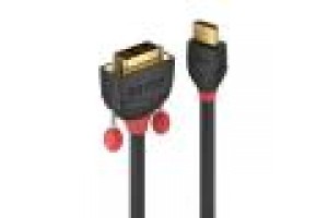 LINDY CAVO HDMI A DVI-D BLACK LINE, 1M LINDY CAVO HDMI A DVI-D BLACK LINE, 1M