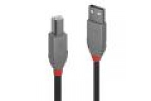 LINDY CAVO USB 2.0 A/B ANTHRA LINE, 0.5M