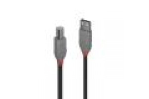 LINDY CAVO USB ANTHRA LINE 2.0 TIPO A MASCHIO A B MASCHIO 2 MT DOPPIA SCHERMATURA GUSCIO IN PVC 10 ANNI DI GARANZIA
