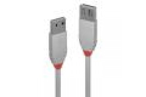 LINDY CAVO 0,5M USB 2.0 KABEL AM / AF, COOL GREY