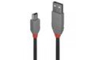 LINDY CAVO 1M USB 2.0 KABEL A/MINI-B, ANTHRA