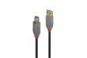 LINDY CAVO USB 3.2 TIPO A A B, 5 GBIT/S, ANTHRA LINE, 5M