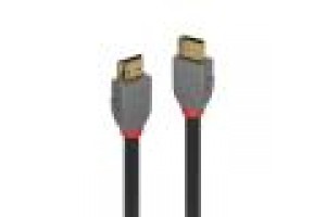 LINDY CAVO HDMI HIGH SPEED ANTHRA LINE 1MT SUPPORTA  RISOLUZIONE UHD FINO A 4K
