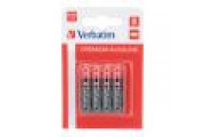 VERBATIM ALKALINE BATTERY AA 4-PACK (HANGCARD)