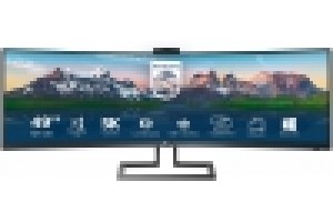 PHILIPS MONITOR CURVO 49 LED VA SUPERWIDE 32:9 5120X1440 5MS 450CDM, HDMI/DP/USB, WEBCAM, DOCKING STATION USB-C, MULTIMEDIALE