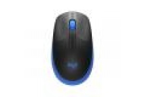 LOGITECH MOUSE WIRELESS M190 FULL-SIZE, OTTICO, USB, BLU