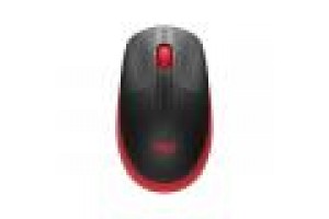 LOGITECH MOUSE WIRELESS M190 FULL-SIZE, OTTICO, USB, ROSSO