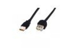 DIGITUS CAVO USB 2.0, A/A, M/F, COLORE NERO, 1,80MT
