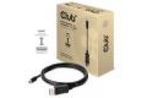 CLUB3D MINI DISPLAYPORT TO DISPLAYPORT 1.4 HBR3 CABLE MALE/MALE 2 M/6.56 FT