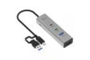 I-TEC HUB RICARICA UNIVERSALE, METALLO, 2X USB-C, 2X USB-A PORT, PD 85W