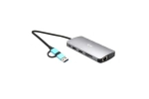 I-TEC DOCKING STATION USB 3.0 USB-C/TB3 3X DISPLAY METAL NANO DOCK WITH LAN, PD 100 W
