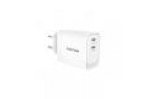 VULTECH CARICATORE ADATTATORE UNIVERSALE, 2 X TYPE-C, PD45 GAN PPS 45W, BIANCO COMPATTO