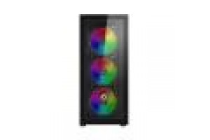 NUWO CASE ATX RODAN R601 0.5MM SPCC USB3.0/2.0 4 FAN 12CM ARGB FRONT GLASS SIDE GLASS NERO