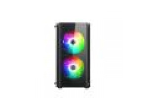 NUWO MICRO CASE ATX BLITZ R28 0.5MM SPCC USB3.0/2.0 3 FAN 12CM ARGB RAINBOW FRONT MESH SIDE GLASS  N