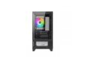 NUWO CASE MICRO-ATX CLASH CK100 NERO, 3FAN ARGB FRONT E SIDE GLASS