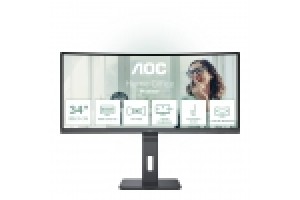 AOC MONITOR CURVO 34 LED VA WQHD 21:9 4MS 300 CDM, REG ALTEZZA, USB-C, DP/HDMI, MULTIMEDIALE