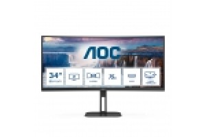 AOC MONITOR CURVO 34 LED VA WQHD 21:9 4MS 300 CDM, REG ALTEZZA, USB-C DOCK, DP/HDMI, MULTIMEDIALE
