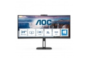 AOC MONITOR CURVO 34 LED VA WQHD 21:9 4MS 300 CDM, ALTEZZA, WEBCAM, USB-C, DP/HDMI, MULTIMEDIALE