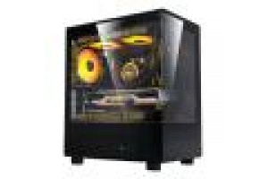 DARKFLASH DB330M MESH PC CASE, MICRO-ATX/MINI-ITX MOTHERBOARD SUPPORT, NO FANS, MESH FRONT, TEMPERED