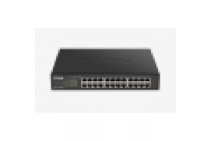 D-LINK SWITCH POE 24 PORTE GIGABIT SMART MANAGED, FANLESS, 802.1Q VLAN, 802.1p QoS, 11 RACKMOUNT INSTALLATION