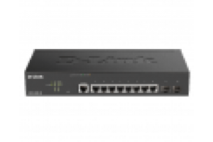 D-LINK SWITCH 8 PORTE GIGABIT MANAGED INCL. 2 X SFP