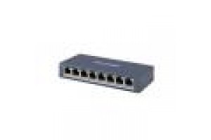 HIKVISION SWITCH 8 PORT GIGABIT UNMANAGED SWITCH 8  GIGABIT RJ45 PORTS, DESKTOP STEEL CASE UNMANAGED