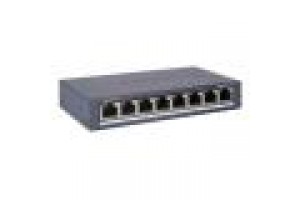 HIKVISION SWITCH 8 PORTE GIGABIT RJ45 PORTS, DESKTOP STEEL CASE UNMANAGED SWITCH