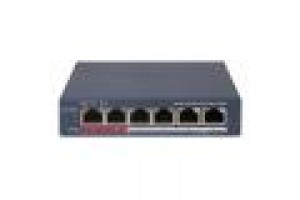 SWITCH HIKVISION SMART MANAGED POE 10/100 L2, 4 10/100M RJ45 POE PORTS, 2 10/100M RJ45 PORT, 802.3AF