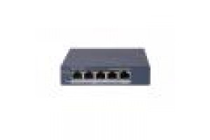 HIKVISION SWITCH L2, SMART MANAGED, 4 GIGABIT RJ45 POE PORTS, 1 GIGABIT RJ45 PORT, 802.3AF/AT, POE P
