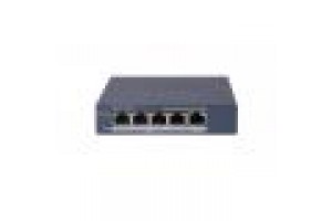 HIKVISION SWITCH L2, SMART MANAGED, 4 GIGABIT RJ45 POE PORTS, 1 GIGABIT RJ45 PORT, 802.3AF/AT, POE P