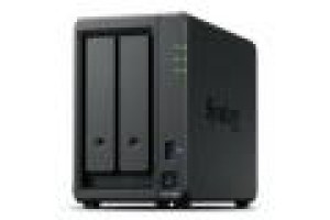 SYNOLOGY NAS TOWER 2X SATA, 2X NVME, MAX 40 CAM, RYZEN R1600, 4GB ECC, 2.5GBE, USB, ESATA, 2 LICENZE