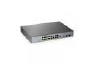 ZYXEL SWITCH MANAGED PER CCTV: 16 PORTE GIGABIT POE 250W + 2 PORTE SFP, NFLEX
