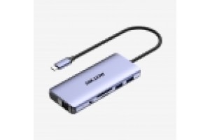 HIKVISION HIKSEMI HUB 11 IN 1, FAST CHARGE, HDMI, VGA,SD, TF, USB3.0*2, USB2.0*2, Audio, RJ4
