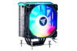 ITEK DISSIPATORE AD ARIA ICY-4HLA - SKT UNIVERSALE, 180W TDP, 4 HP, VENTOLA 12CM, FULL BLACK, ARGB
