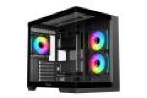 ITEK CASE DARK CAVE CURVED, GAMING TOWER, ATX, 4X12CM  ARGB FAN, 2XUSB3, TYPE-C, CURVED TEMP GLASS S