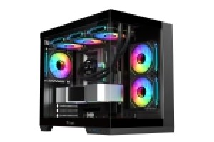ITEK CASE DARK CAVE DS, GAMING TOWER, ATX, 3X12CM ARGB FAN, 2XUSB3, TYPE-C, SIDE  FRONT PANEL TEMP