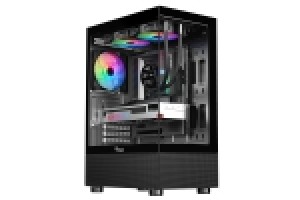 ITEK CASE SHOWBUI 33B, GAMING TOWER ATX, 12CM ARGB FAN, USB3, SIDE  FRONT PANEL TEMP GLASS