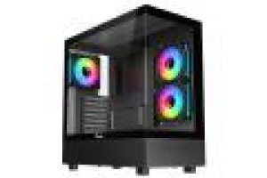 ITEK CASE SHOWBUI 42B, GAMING TOWER, ATX, 3X12CM ARGB FAN, 2XUSB3, TYPE-C, SIDE  FRONT PANEL TEMP G