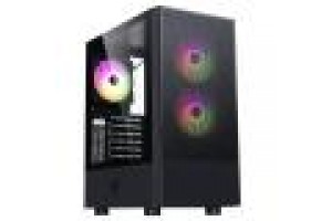 ITEK CASE SIISBE 3.0 - GAMING MIDDLE TOWER, 3X12CM ARGB FAN, USB3, SIDE PANEL TEMP GLASS WITH HINGE