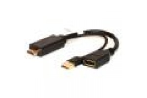 LINK ADATTATORE ATTIVO HDMI MAS - DISPLAYPORT 1.2 FEM E CONNETTORE USB 4K PER PC/NB HDMI A VIDEO DIS