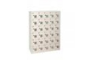 LINK BOX 30 ALLOGGIAMENTI CELLULARI IN METALLO CON FINESTRA, CHIUSURA CHIAVE, MISURE 110.5X23X90