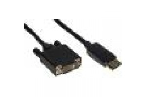 LINK CAVO DISPLAYPORT MASCHIO - DVI MASCHIO CONTATTI DORATI MT. 3