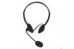 LINK CUFFIA CON MICROFONO ORIENTABILE, CONNETTORE 1 X 3,5 MM E CONTROLLO VOLUME