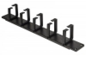 LINK LISTELLO GUIDACAVI PER ARMADI 19" (1 UNITA) NERO CON 5 ANELLI REMOVIBILI