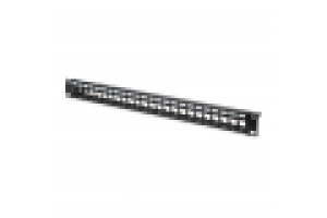LINK PANNELLO PATCH 19" MODULARE 24 PORTE (VUOTO) 1 HU COLORE NERO RAL 9005