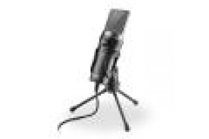NGS MS120 USB: microfono USB con supporto per treppiede. Ideale per PC o laptop. Suono chiaro. Regol