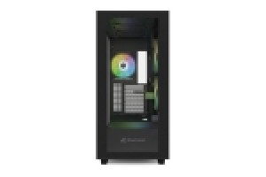 SHARKOON CASE REBEL C60 RGB BLACK ATX 2x U3, 1x Type-C,TRRS, 2x Tempered Glass, 4x 120 ARGB PWM, ARG