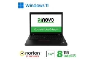 RINOVO LENOVO NB REFURBISHED THINKPAD L490 I5-8X00 DDR4 16GB SSD 240GB TOUCH W11P NO DVD GRADE A1Y + RINOVO LENOVO NB REFURBISHED THINKPAD L490 I5-8X00 DDR4 16GB SSD 240GB TOUCH W11P NO DVD GRADE A1Y +