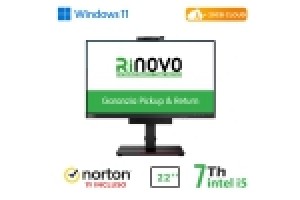 RINOVO LENOVO LCDPC TINY IN ONE THINKCENTRE REFURBISHED M710Q TIO 22" I5-7X00 16GB 256SSD W11P CLOUD