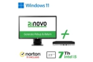 RINOVO ULTRA MINI PC DM HP 600-800 G3 I5-7X00T +MONITOR HP E231 +  NORTON
